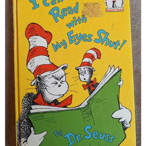 Vintage 1978 Dr. Seuss I Can Read With My Eyes Shut! B-64 Edition - Picture 1 of 11